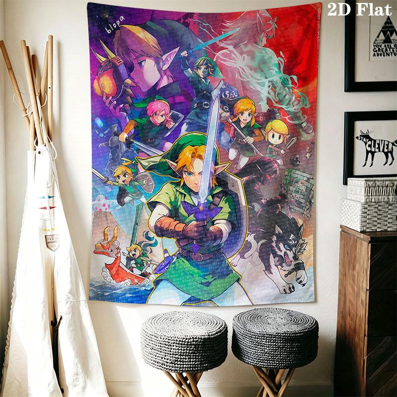 Fantasy Games Wall Hanging Printed Fabric Blanket Decorative Tapestries for Bedroom Living Room Home Decor