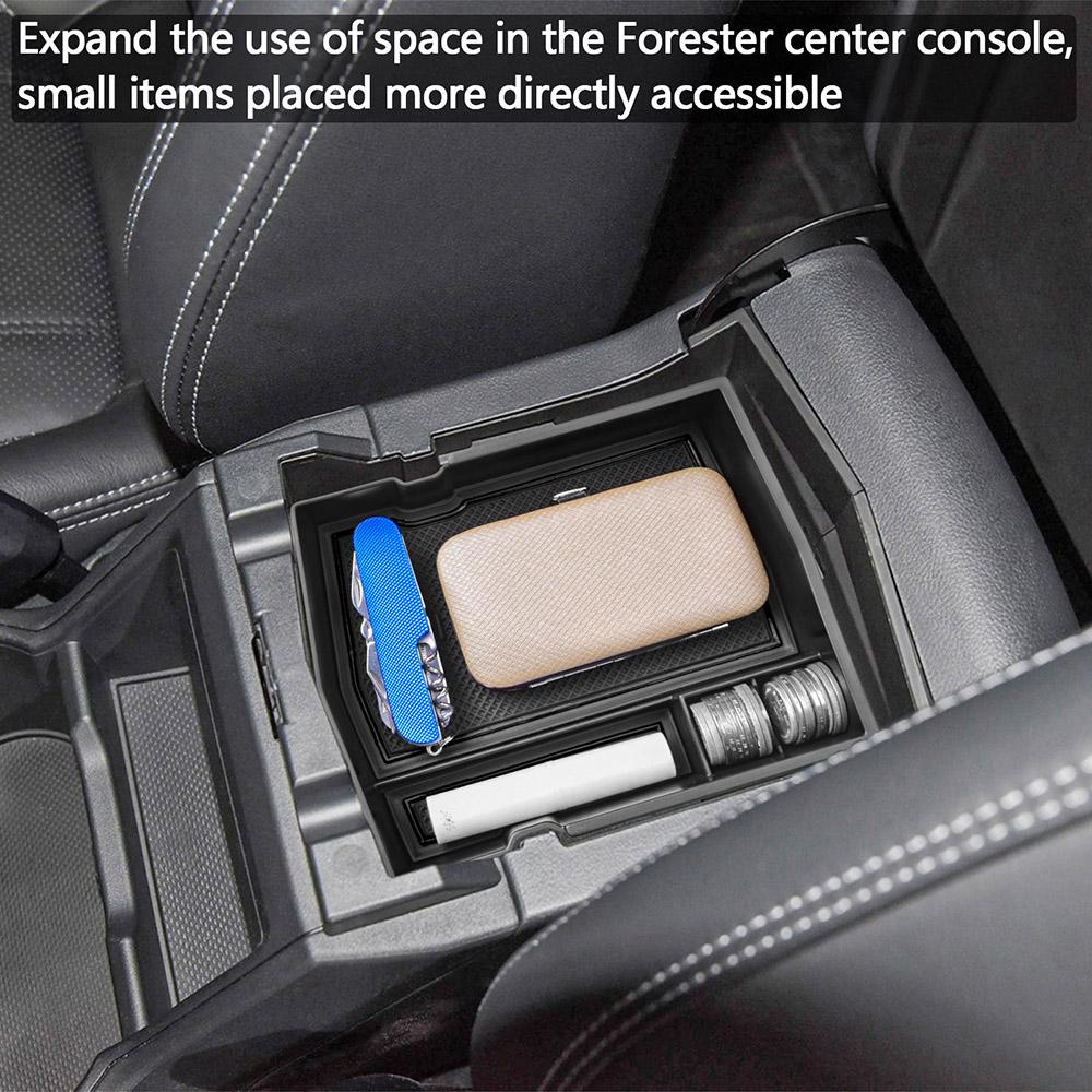 Center Console Organizer Tray for Subaru Forester 2019 2020 2025 2025 2025 Armrest Storage Box Insert Holder