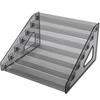 Translucent Gray Acrylic Multi-Layer Card Storage Box for Ultraman, Yu-Gi-Oh!, and My Little Pony Cards