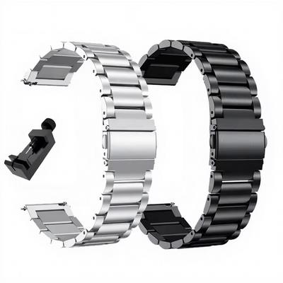 18mm 22mm 20mm Uhrenarmband für Samsung Galaxy Watch 7/6/5/4/3 40mm 44mm S3 Active2 Huawei Watch GT3 Gt2e Edelstahlarmband