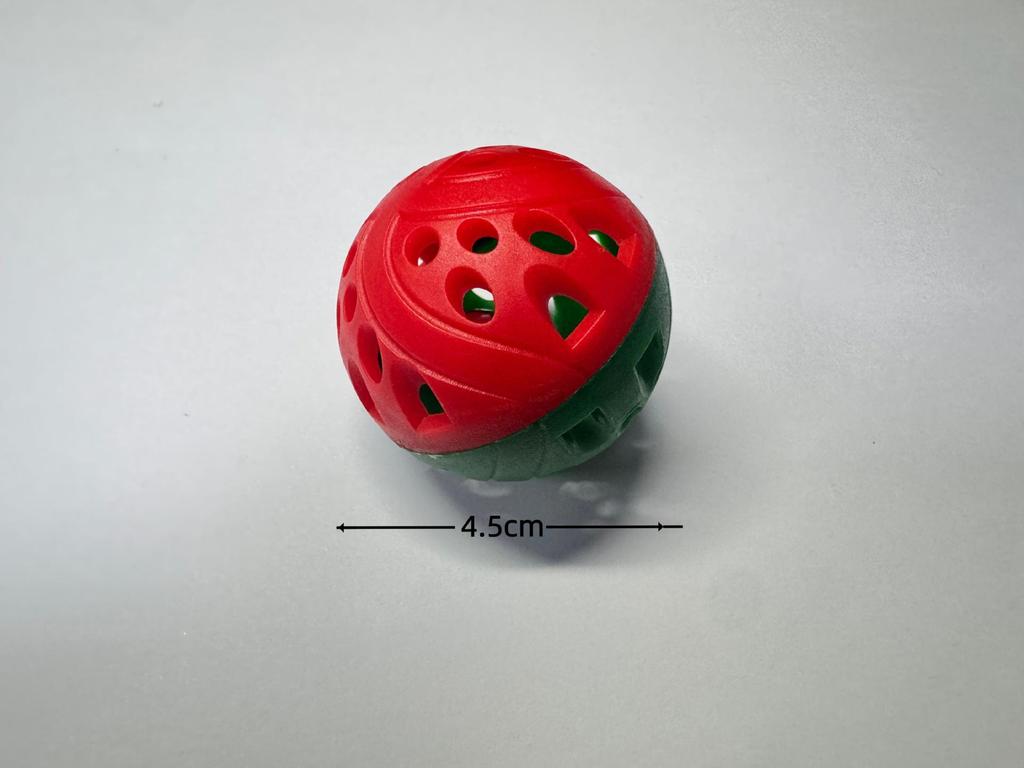 Colorful Sounding Cat Toy: Mesh Bell Ball for Self-Play and Biting