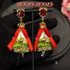 Middle Aged French Ballet Girl Stage Earrings Court Retro Style Personality Medieval Earring