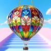 1pcs Hot Air Balloon Sun Catcher Acrylic Wall Hangable Colored Decor Indoor Window Decor Hangable Art For Indoor Outdoor