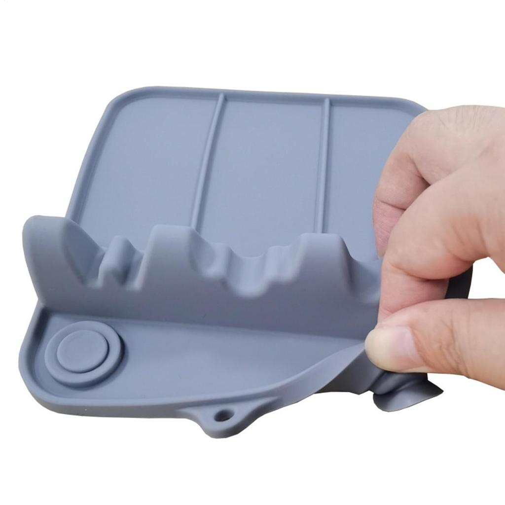 Spoon Rest Dishwasher Safe Drip Pad Silicone Spoon Rest For Kitchen Counter For Ladles Tongs Spatula Home Apartment Catering