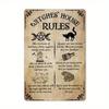 Vintage Halloween Witch House Tin Sign Metal Wall Art Decor 8x12 Inch Retro Kitchen Bar Plaque