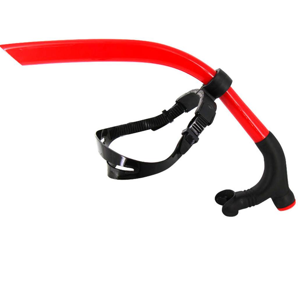 Swimming Snorkel, Scuba Training, Center-Mount Comfortable Silicone Mouthpiece, Easy to Breathe for Pool and Open Water