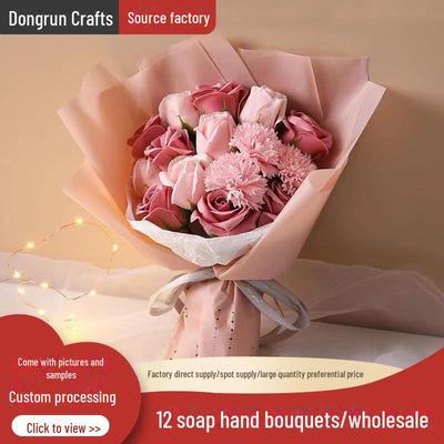 Korean Soap Flower Bouquet: Valentine's, Mother's Day & Women's Day Gift