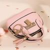 Chic Mini Coin Purse with Keychain - Korean Style