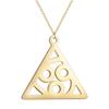 Kinitial Stainless Steel Mexico Zia Sun Symbol Pendant Neckalce For Women Men Scale Of Justice Bicycle Bike Jewelry Gift
