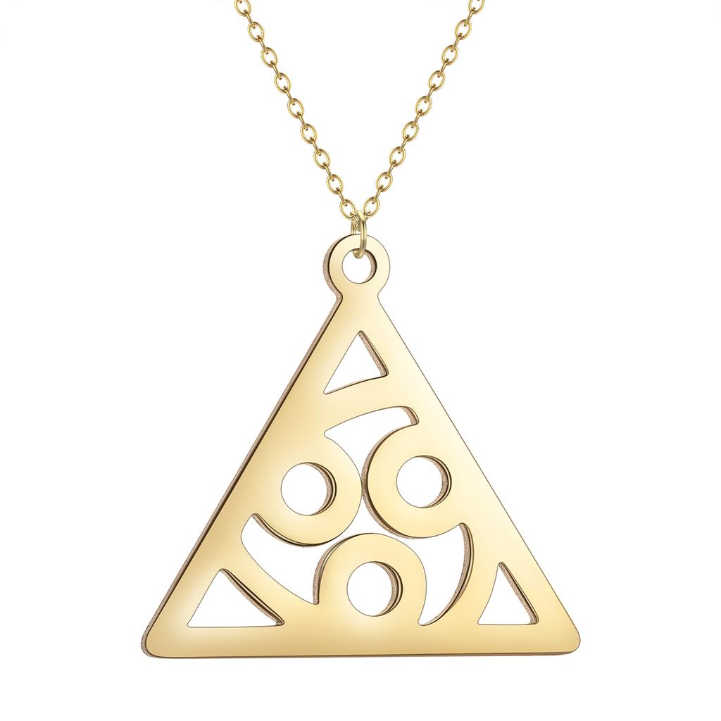 Kinitial Stainless Steel Mexico Zia Sun Symbol Pendant Neckalce For Women Men Scale Of Justice Bicycle Bike Jewelry Gift