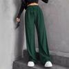 Spring/autumn Women's Solid-colour Trousers Elastic Waist Comfortable Wide-leg Trousers Drawstring Drape Casual Trousers Slimming Casual Trousers