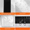 Heavy Duty Woven Moving Bags with Zippers Large Capacity Storage Totes for Clothes Bedding Foldable Luggage Organizer for Travel Moving College Dorm