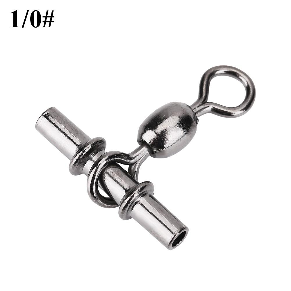 20pcs Set T Shape Line Crane Fishing Swivels Connectors Accessories (2Celsius0# )