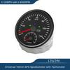 ELING Car 110mm GPS Speedometer 0-120K 0-200K 0-120M 0-160M with 8000RPM Tachometer with Red Backlight for Yacht Trucks 12V 24V