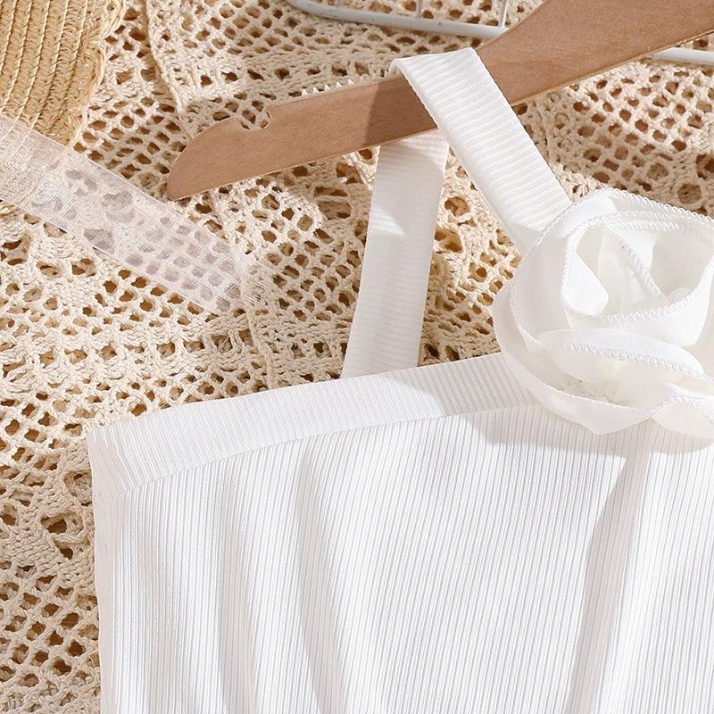 Girl Sleeveless Suspender Dress Children Kid Casual Summer Beach Sundress Princess Dresses Clothes