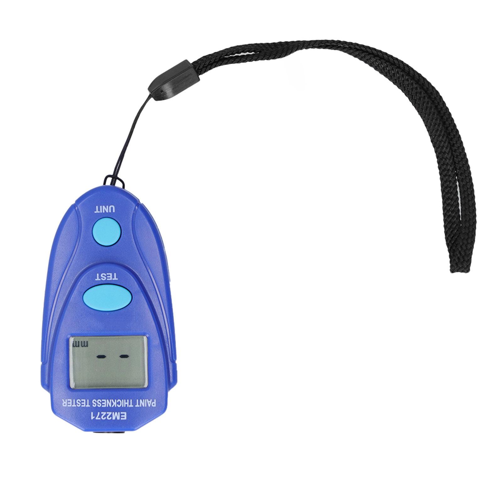 Car Paint Thickness Gauge 0.0mm to 2.0mm 0mil to 80mil Coating Tester LCD Digital Measuring Device