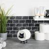 Funny Paper Holder Free Standing Toilet Roll Holder 3D Printed Black Cat Tissue Paper Holder