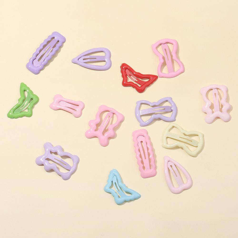 Cherry Blossom Pink Heart & Star Bear BB Clip Hair Accessory