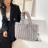 Fashion Designer Faux Fur Tote Bag for Women Handbags Autumn Winter Plush Shoulder Crossbody Bags