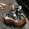 1pc, Creative Resin Panda Home Decorate Backflow Incense Burner Incense Censer (Without Incense)