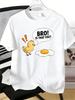 Unisexs Tee Bro Is That You Chick And Fried Egg Funny Print Cotton Short Sleeve Male Casual Streetwear Daily Basic Fashion Top