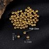 Argent Sterling S925 avec Perles Espacement Plaqué Or 24K pour Bijoux DIY
