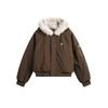 Winter Thickened Warm Fur Collar Hooded Cotton Jacket for Men and Women American Street Trend Loose Short Cotton Jacket