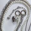 Korean Pearl Chain Stylish Accessories Phone Lanyard Beaded Charm Crossbody Bag Chain