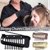 5Pcs Wig Clip with Safety Pin 10-Teeth Hair Extension Snap Clip Heavy Duty Metal Invisible Wig Securing Comb Chunni Dupatta Setting Clip