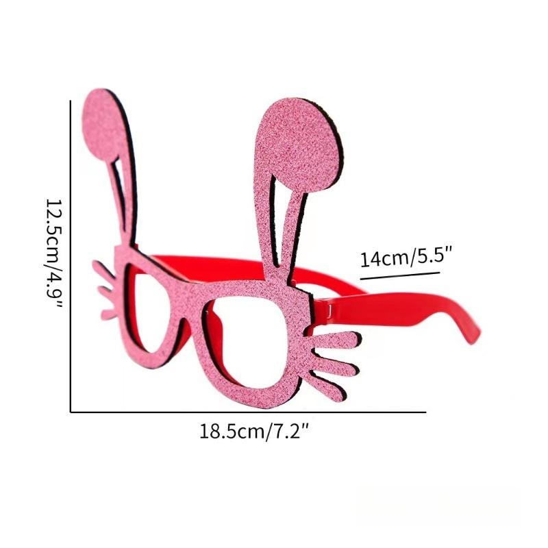 1Pc Easter Decoration Glasses for Children Chick Rabbit Egg Shape Glasses Frame for Easter Party Ornaments DIY Festival Supplies