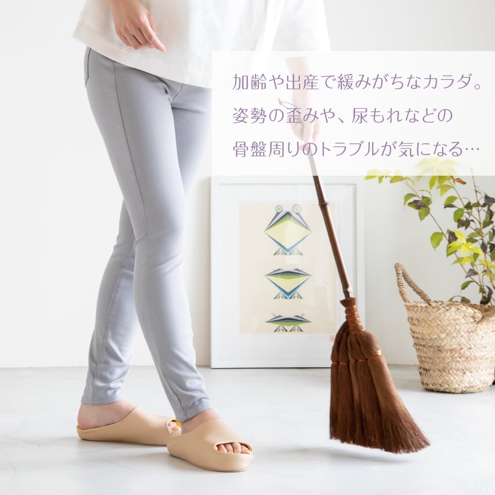 Alphax Bloomme Pelvic Floor Cm Slippers, AP-510307, Beige, 23.0