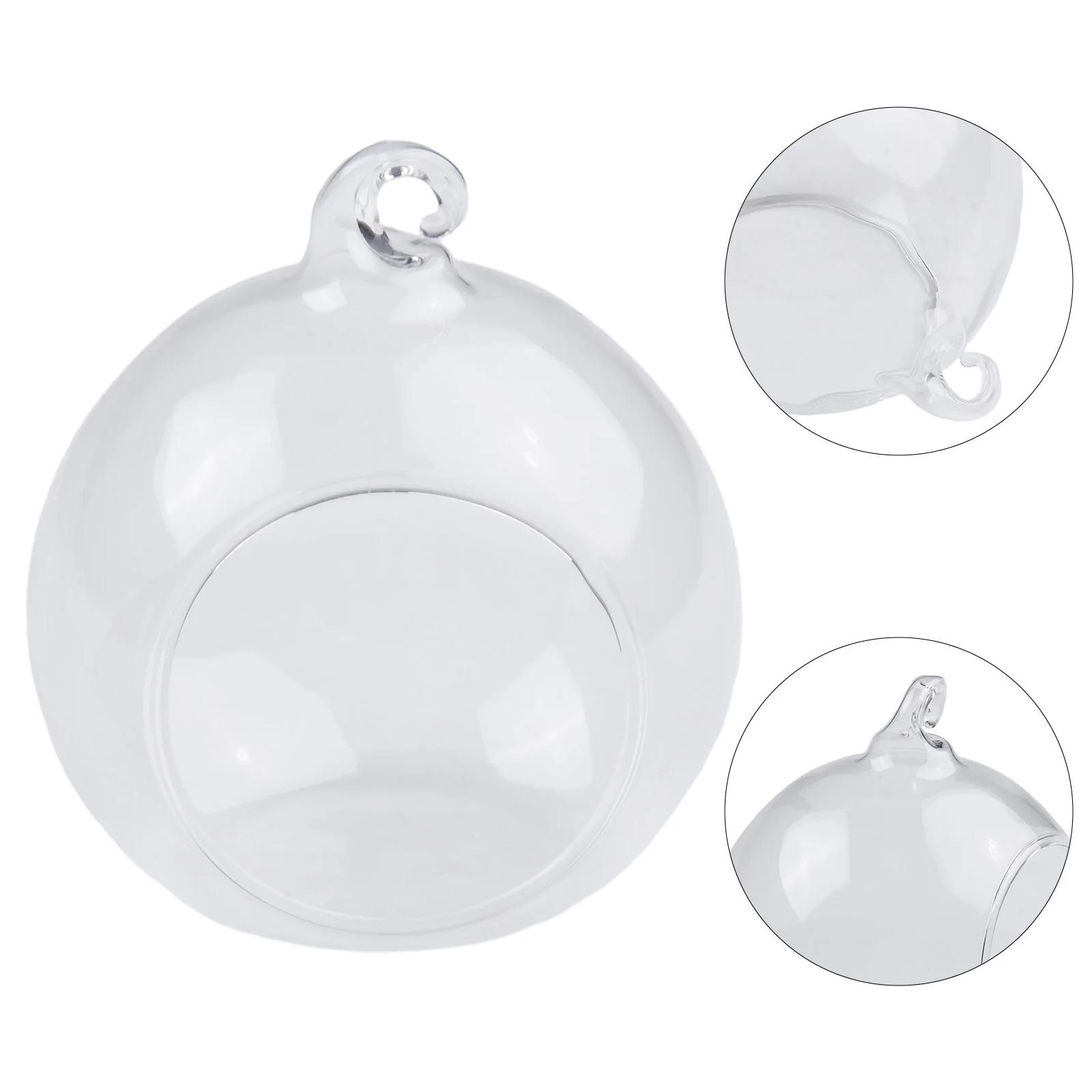 

Garden Home Glass Ball Hanging Pots Indoor Ornament Plant Tabletop Tealights Terrarium Vase Celebration Wedding