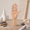 Wooden Manikin, Flexible Body Joints Human Figure Puppet Ornament, Poseable Articulated Hand Model for Sketching Drawing Painting Supplies