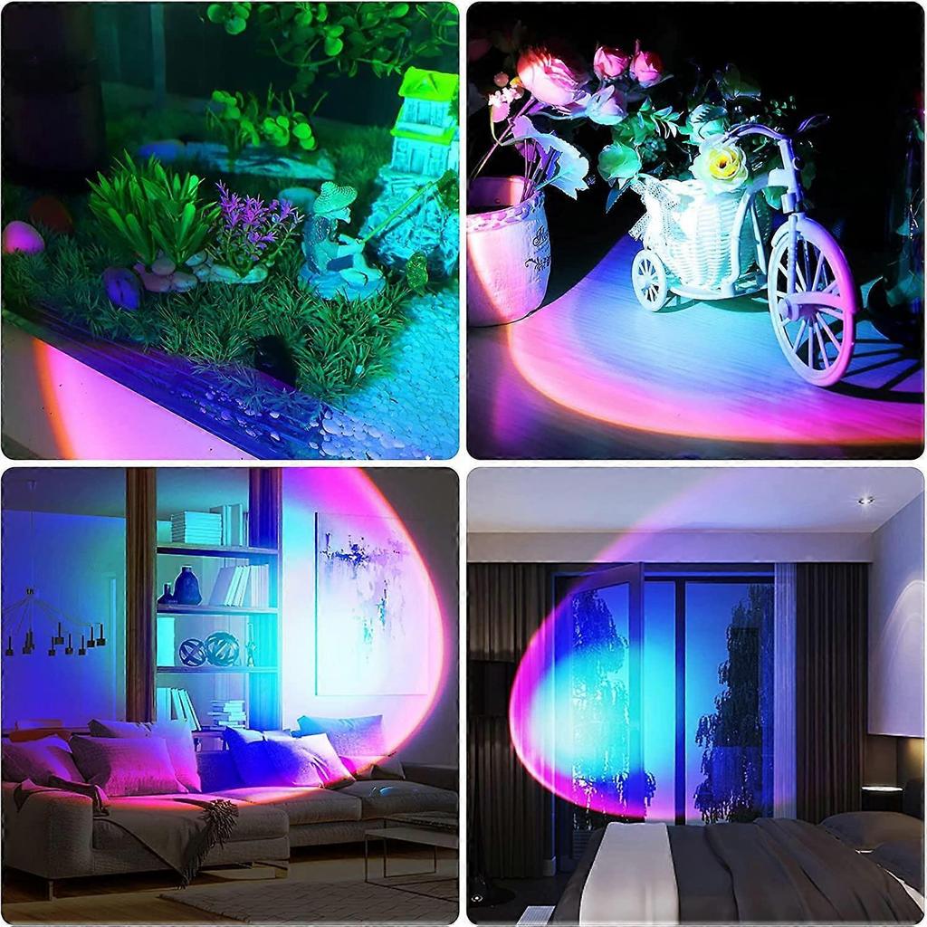 Sunset Lamp Projector Sunset Projection Lamp, 360 Degree Rotation Rainbow Sunset Light LampNight Light Projector LED LampRomantic Atmosphere Projector