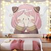 Spy X Family Ania Anime Wall Tapestry Decorative Headboard for Bedroom Dormitory Fans Artwork