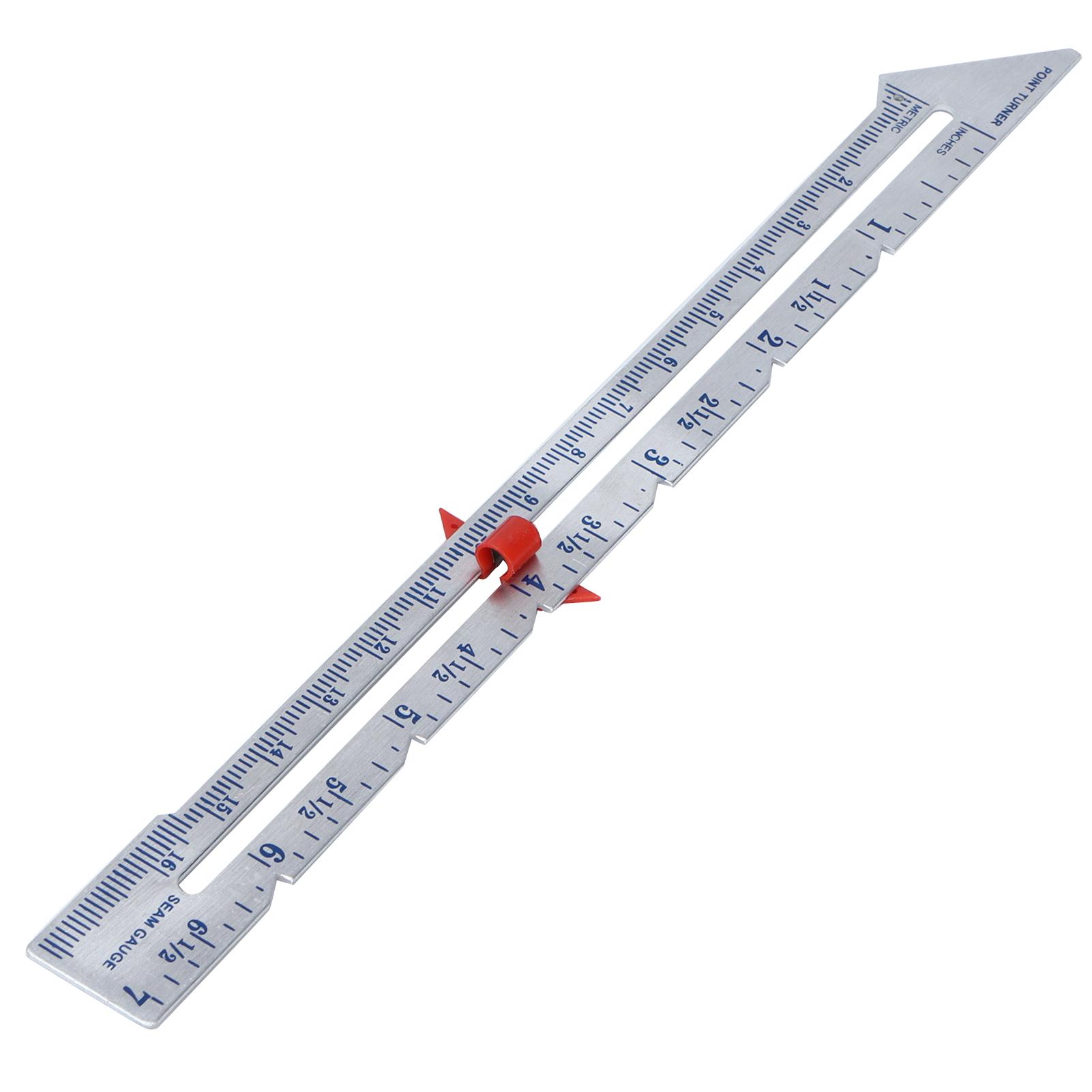 

Quilting Ruler Seam Allowance Pointed Edge Sewing Measuring DIY Tools for Positioning Amount Button Margin Parallel