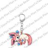 Creative Classics Eevee Anime Acrylic Keychain Pendant Decor Cartoon Umbreon Eevee Espeon Glaceon Jolteon Bag Key Ring Charm