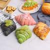 Simulated Croissant Squishy Toy, Slow Rebound Bread, Soft Scented Prop, Stress Relief Toy Model, Miniature Food Play