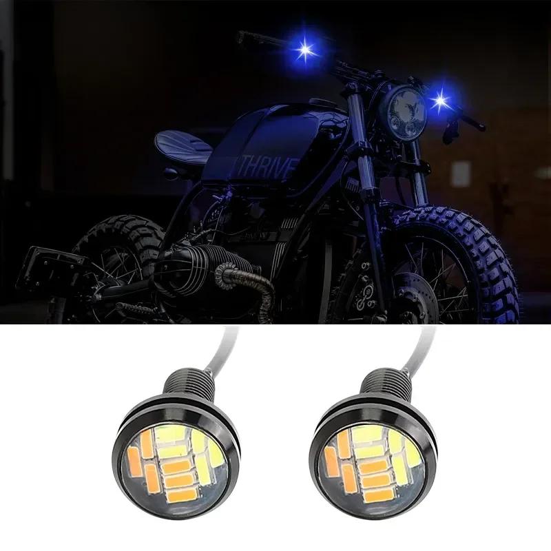 Aircraft Light Motorcycle Eagle Eye LED Flashing Light Motorcycle  and Decoration Car Grille Taillights Navigation Strobe Lights