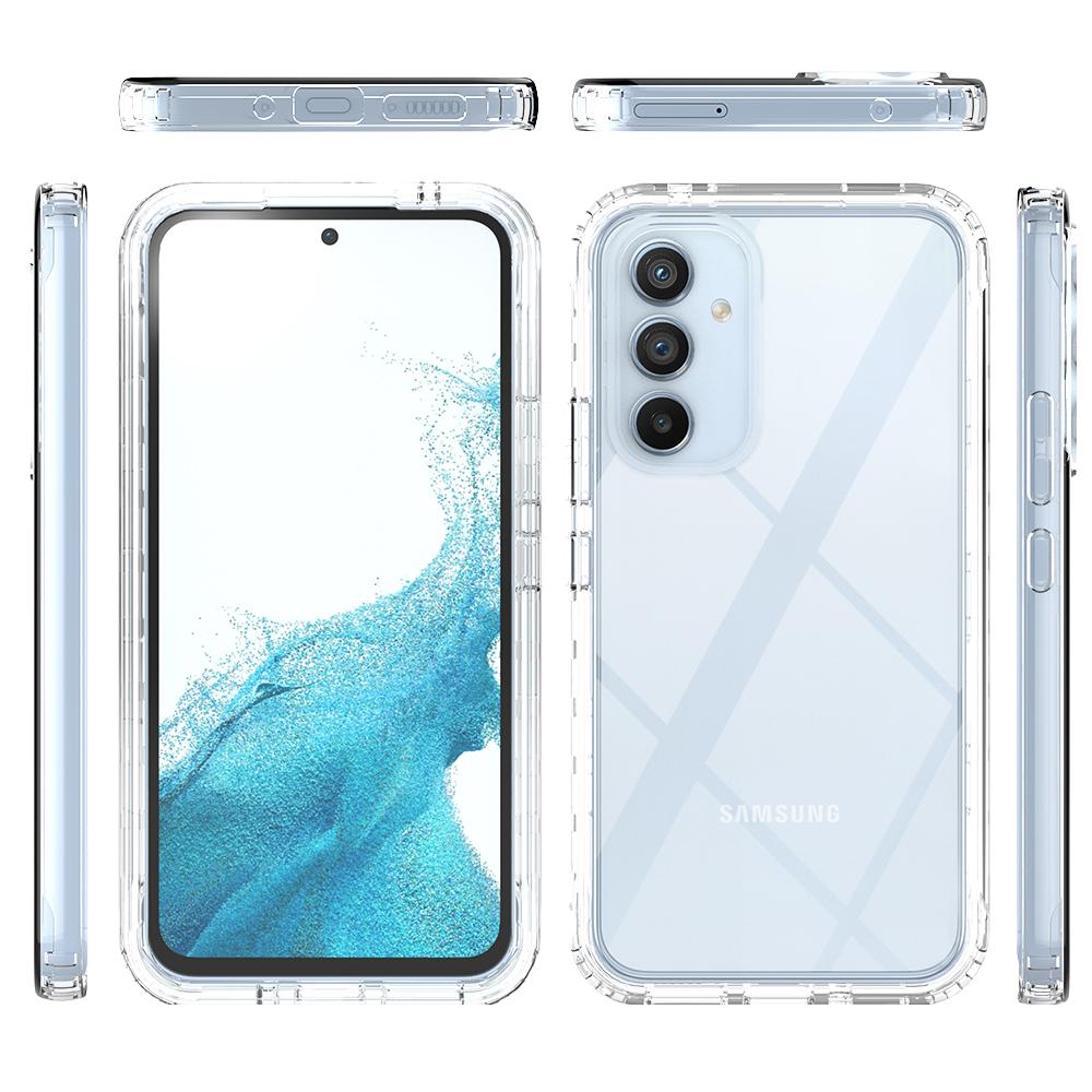 Gradient Color PC TPU Case for Samsung Galaxy A54 5G Shockproof Case with PET Screen Protector
