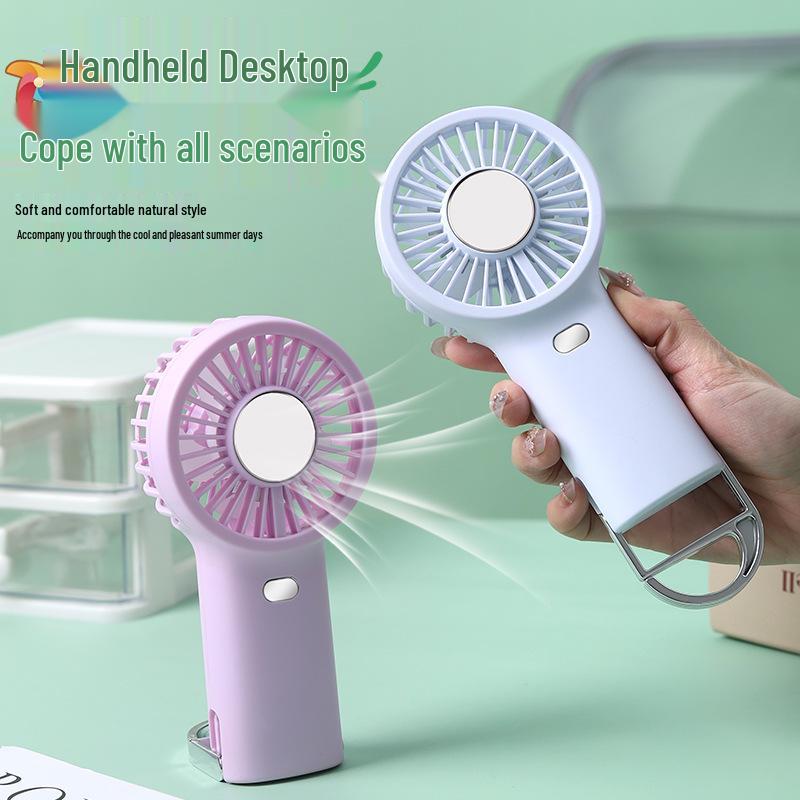 Mini USB Rechargeable Handheld Fan - Portable Electric Personal Cooling for Students and Travel