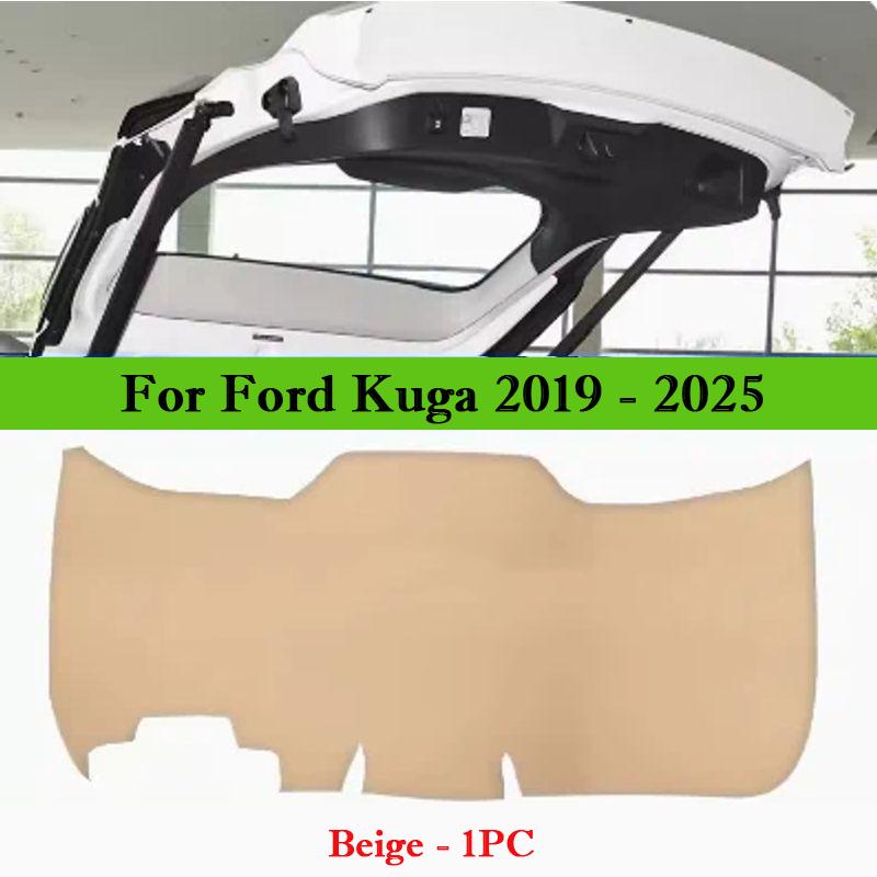 Car Trunk Door Leather Anti Kick Pad Tailgate Protective Mat Interior Cargo Liner For Ford Kuga 2019-2026 EcoSport 2012-2026