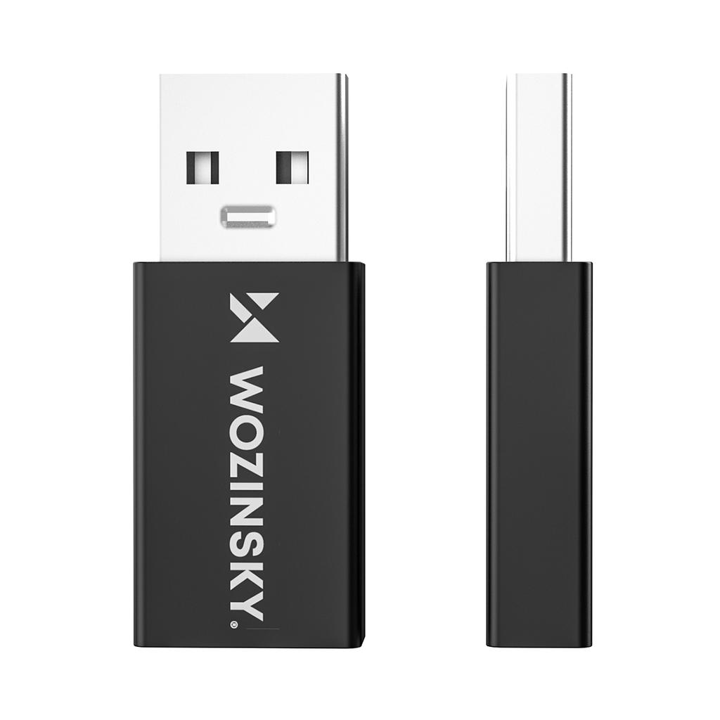 Adapter przejściówka USB-A - USB-C OTG - czarny