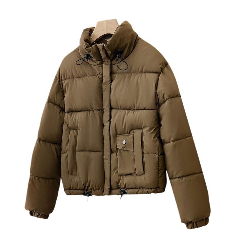 Down cotton-padded clothes women's short winter new stand-up collar loose thickened bread clothes cotton-padded jacket