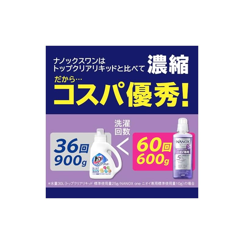 NANOX one Odor-Specific Refill Mega Jumbo 1790g Powder Soap Laundry Detergent: Eliminates odors at the genetic level by cleaning down to the root of
