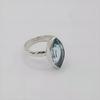 Blue Topaz Ring, 925 Sterling Silver Handmade Promise Ring for Women, Natural Marquise Gemstone Jewelry, December Birthstone