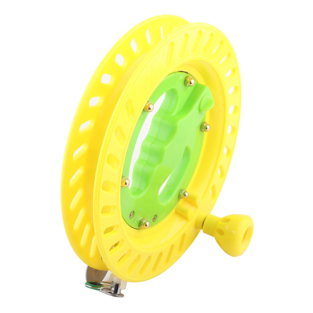 22cm   Plast Fiskelina Hjulhållare Vindare Verktyg Tillbehör(Gul)