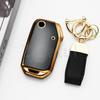 Gold Edge Tpu Car Key Case Cover Auto Shell Fob For Kia Sportage  Sorento Ceed  Cd Forte Cerato  K3 Gt Seltos
