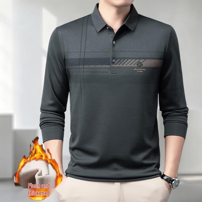 VEE KELLEN Men's Long Sleeve Polo Shirt