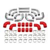 Aluminum Intercooler Pipe Kit, 12 Pieces, Compatible with Ford 6.0L (2003-2007)
